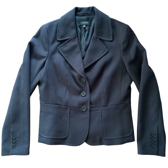 Talbots Jackets & Blazers - Talbots Black Blazer Women’s 10 Button Closure